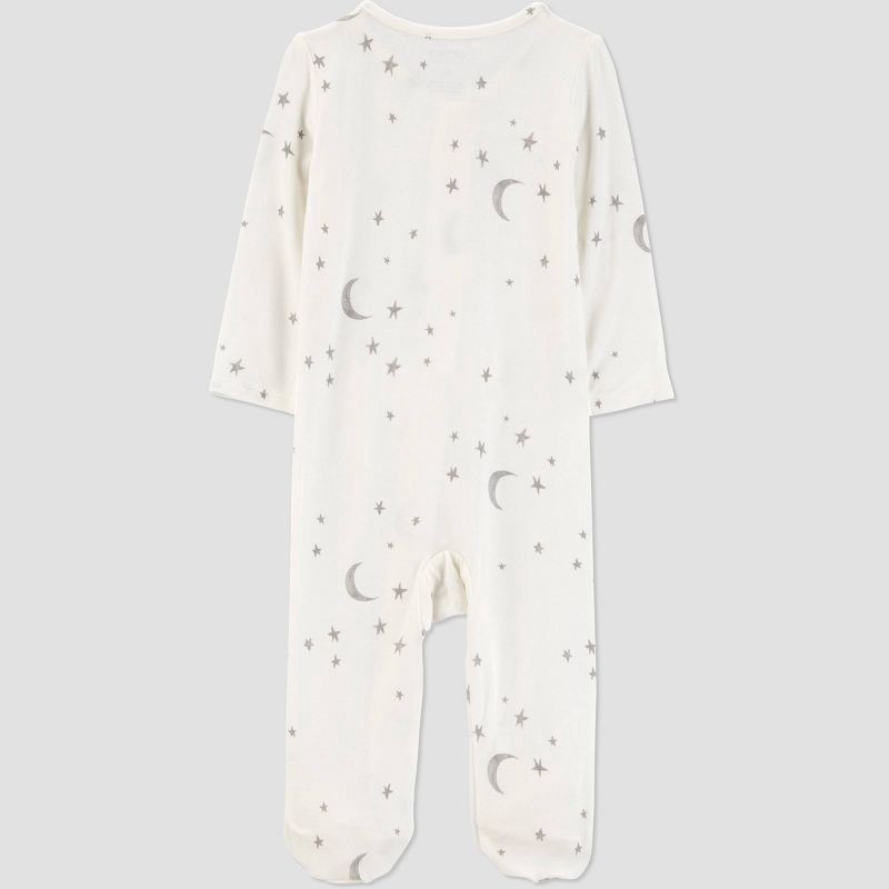 slide 2 of 7, Carter's Just One You® Baby Comfy Soft Celestial Sleep N' Play - White 6M: Heavyweight Jersey, Snug Fit, Two-Way Zipper, 1 ct