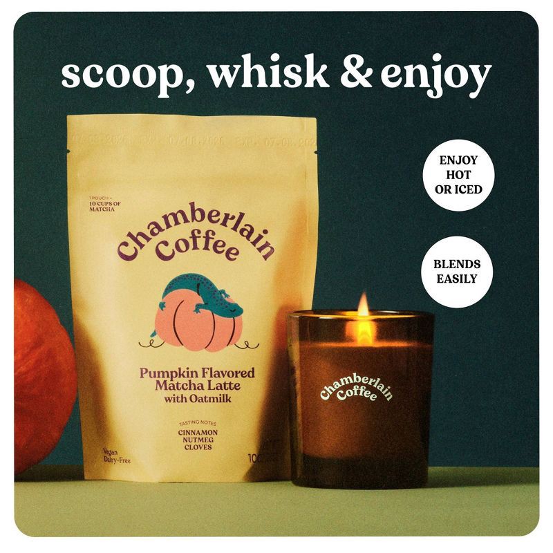 slide 5 of 6, Chamberlain Coffee Pumpkin Flavored Matcha Latte with Oatmilk - 10oz, 10 oz
