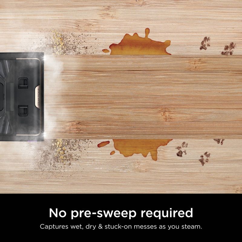 slide 3 of 9, Shark Steam Pickup 3-in-1 Steam Mop Pickup Debris, Deep Scrubs, Steam, and Sanitizes Sealed Hard Floors Black - SD201: Electric, Bagless, 1230W, 1 ct