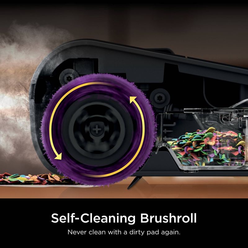 slide 6 of 9, Shark Steam Pickup 3-in-1 Steam Mop Pickup Debris, Deep Scrubs, Steam, and Sanitizes Sealed Hard Floors Black - SD201: Electric, Bagless, 1230W, 1 ct