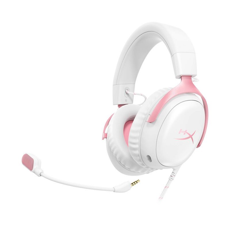 slide 9 of 17, HyperX Cloud III Wired Gaming Headset for PC/PlayStation 4/5/Nintendo Switch - Pink, 1 ct