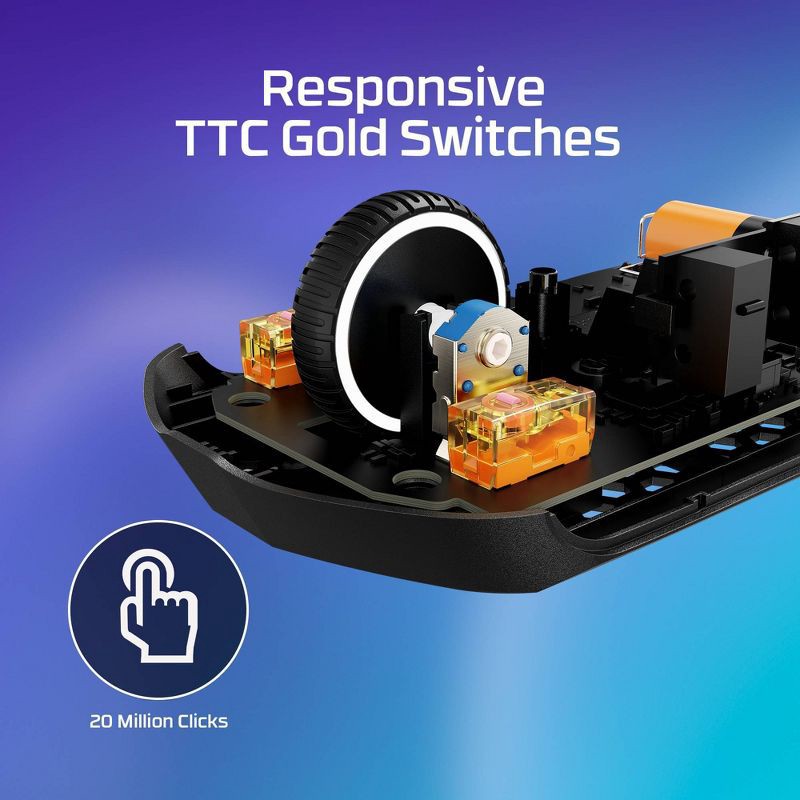 slide 9 of 20, HyperX Pulsefire Haste 2 Core Wireless Gaming Mouse for PC - White: macOS, Xbox Compatible, 1 ct