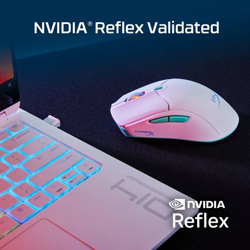 slide 10 of 20, HyperX Pulsefire Haste 2 Core Wireless Gaming Mouse for PC - White: macOS, Xbox Compatible, 1 ct