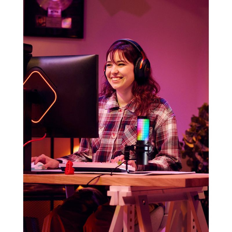 slide 17 of 17, HyperX Quadcast 2 S RGB USB Condenser Gaming Microphone for PC: PlayStation, Mac-Compatible, 1 ct