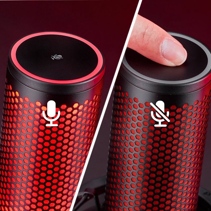 slide 5 of 21, HyperX Quadcast 2 - USB Condenser Gaming Microphone for PC: Compatible with PS5 & macOS, 1 ct