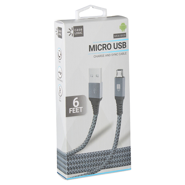 slide 27 of 29, Case Logic Micro USB Cable, 6 ft