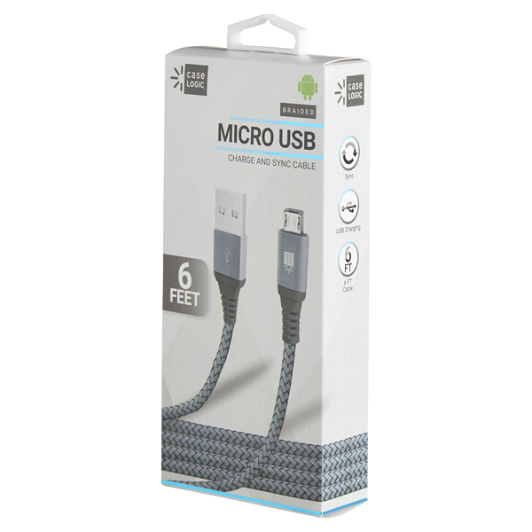 slide 17 of 29, Case Logic Micro USB Cable, 6 ft