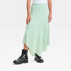Girls' Assymetrical Midi Skirt - art class™ Sage Green S