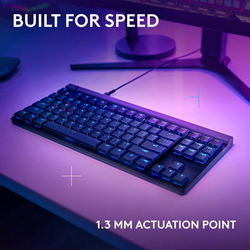 slide 3 of 8, Logitech G515 TKL Wired Low Profile Gaming Keyboard: RGB, USB-C, Mechanical, 1 ct