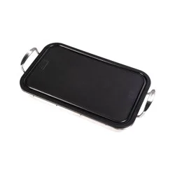 Char-Broil Charbroil Deep Dish and Cutting Board Stainless Steel Heat-Resistant Grill Topper Black/Silver