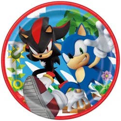 Sonic the Hedgehog 7" 8ct Paper Party Snack Plates