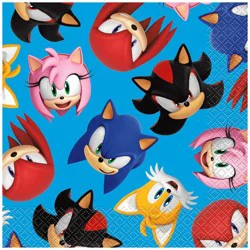 Sonic the Hedgehog 16ct Paper Party Lunch Napkins