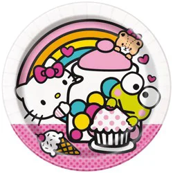 Hello Kitty 7" 8ct Paper Party Snack Plates