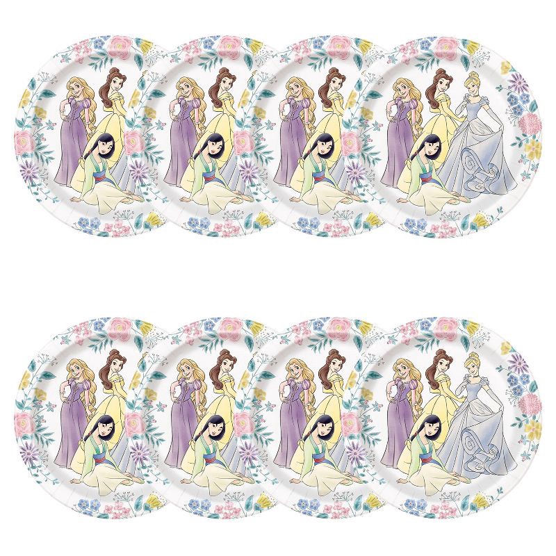 slide 2 of 3, Disney Princess 9" 8ct Paper Party Dinner Plates, 8 ct