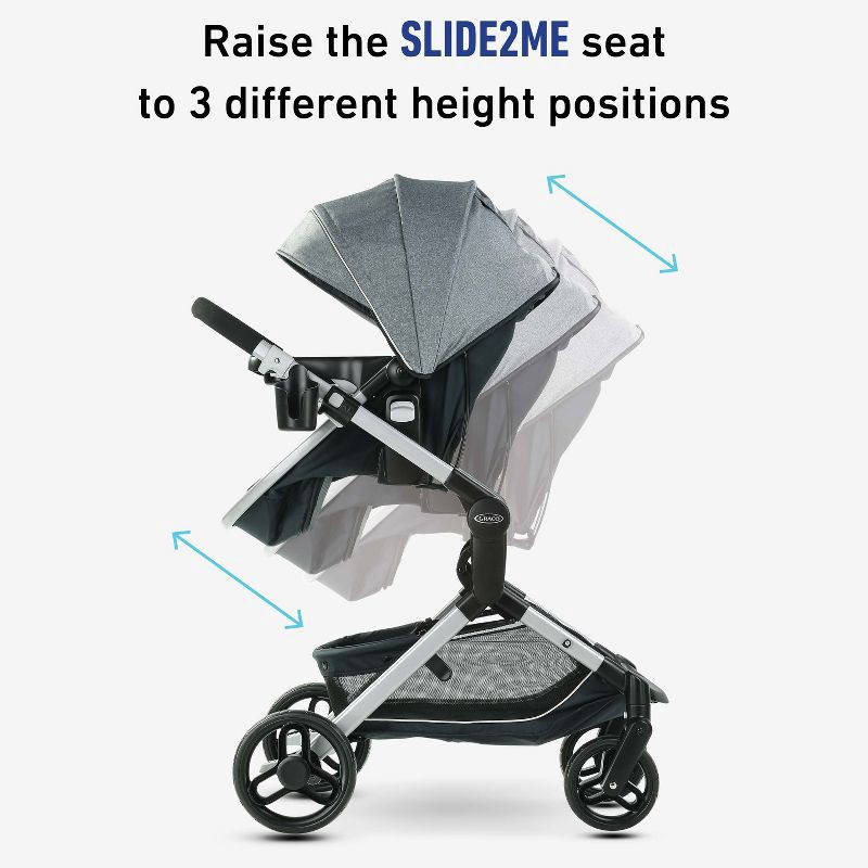 slide 2 of 7, Graco Modes Nest Travel System - Gray/Black, 1 ct