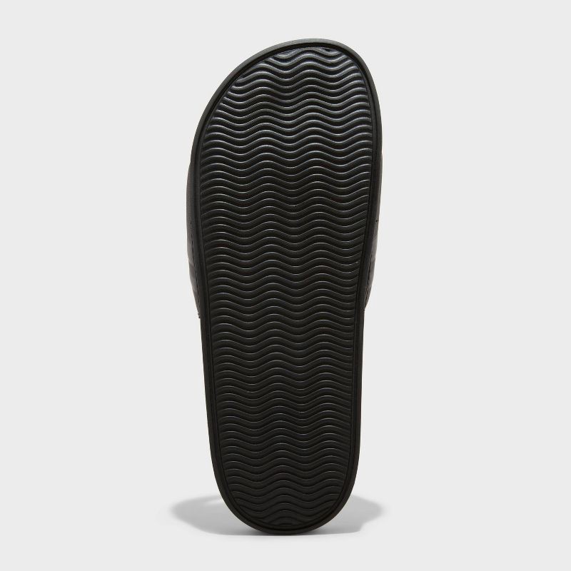 slide 4 of 4, Men's Winston Sport Slide Sandals - All In Motion™ Black 11: Slip On, Non Marking Sole, Contoured Footbed, 1 ct