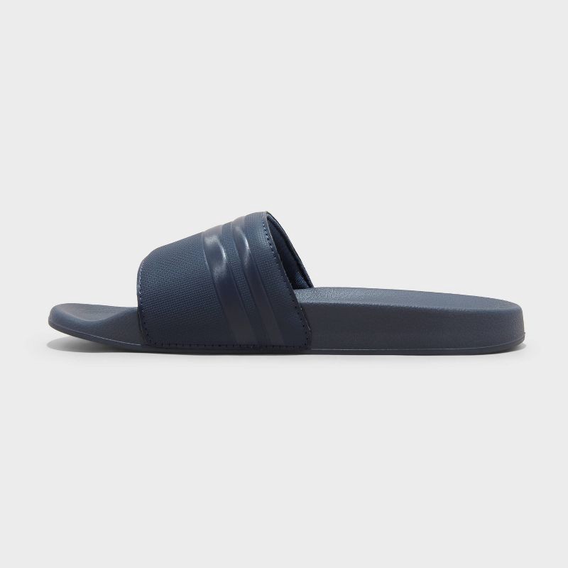 slide 2 of 4, Men's Winston Sport Slide Sandals - All In Motion™ Navy Blue 9: Slip-On, Non-Marking Sole, Contoured Footbed, Open Toe, 1 ct