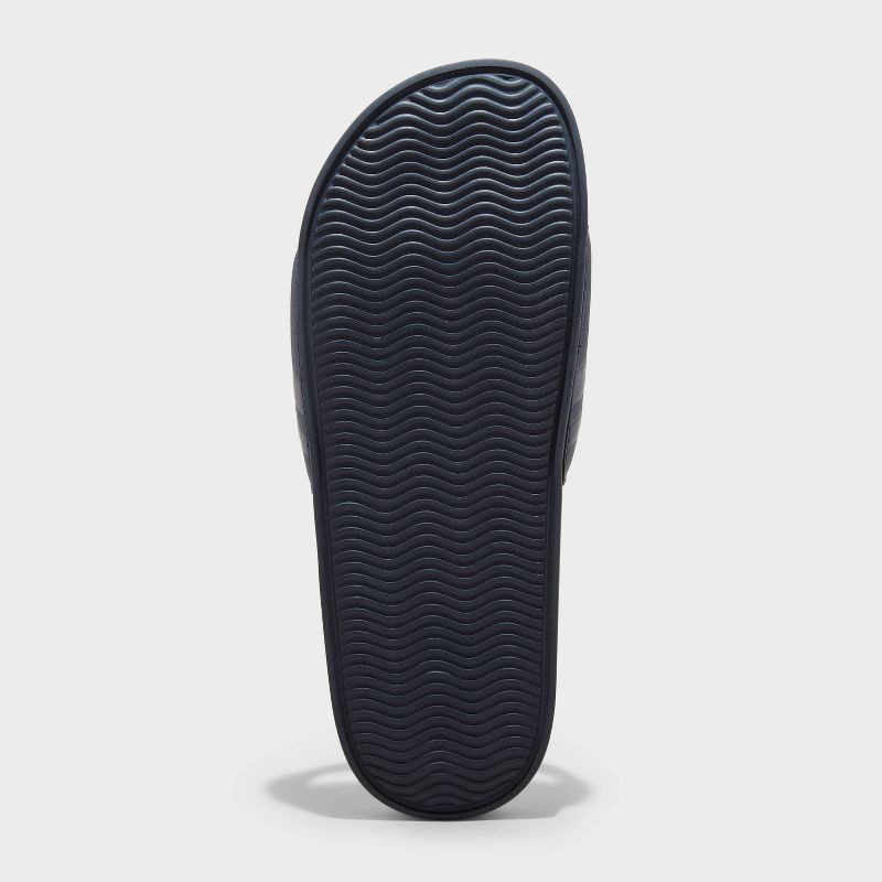 slide 4 of 4, Men's Winston Sport Slide Sandals - All In Motion™ Navy Blue 9: Slip-On, Non-Marking Sole, Contoured Footbed, Open Toe, 1 ct