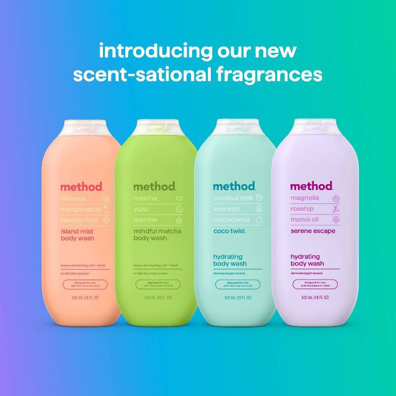 slide 8 of 8, Method Body Wash - Coco Twist - 18 fl oz, 18 fl oz