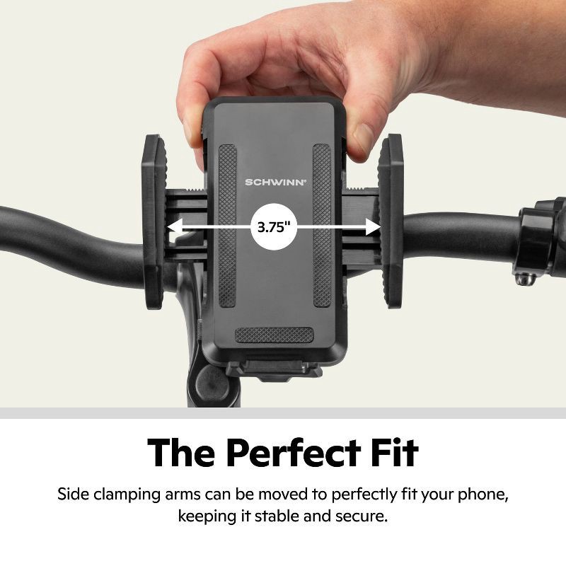 slide 6 of 8, Schwinn Phone Bike Accessory Mount - Black, 1 ct