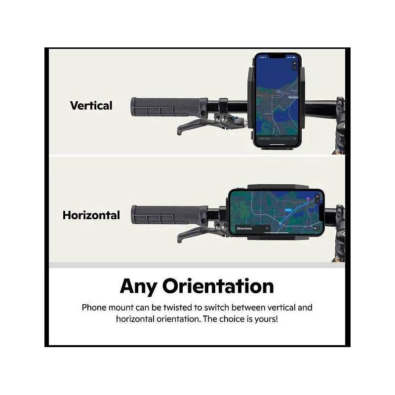 slide 8 of 8, Schwinn Phone Bike Accessory Mount - Black, 1 ct