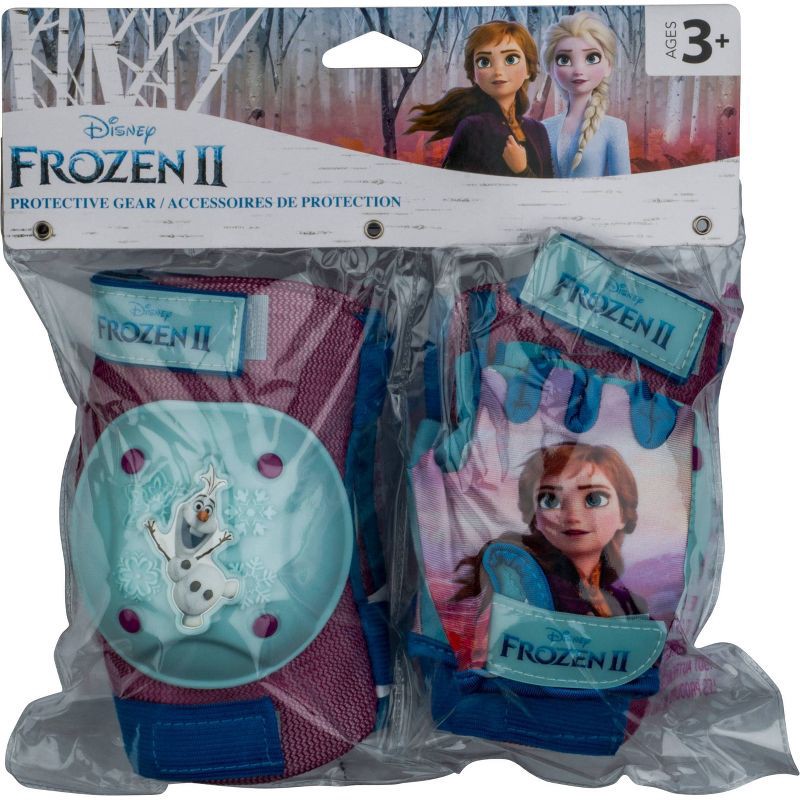 slide 4 of 5, Frozen 2 Kids' Bike Pad and Glove Set - Purple/Blue, 1 ct