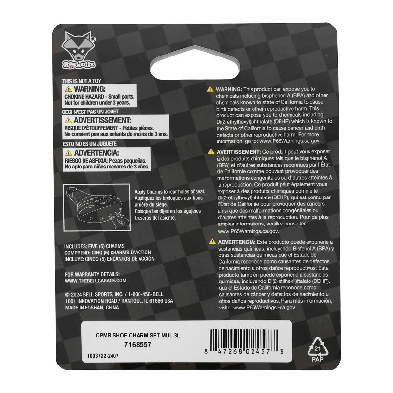 slide 5 of 6, Raskullz Charm Accessory Bike Basket 5pc, 5 ct