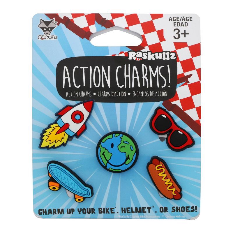 slide 1 of 6, Raskullz Charm Accessory Bike Basket 5pc, 5 ct