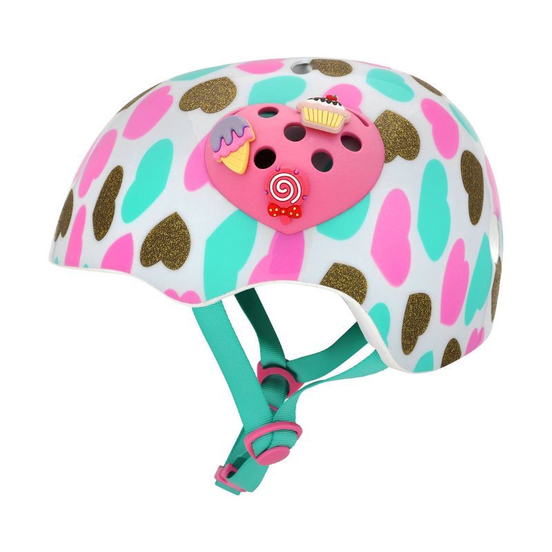 slide 3 of 7, Raskullz Heart Charms Kids' Girls' Bike Helmet - Pink, 1 ct