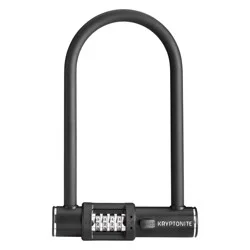 Kryptonite Combination U-Lock - Black: Secure Bike Lock, U-Locks Type