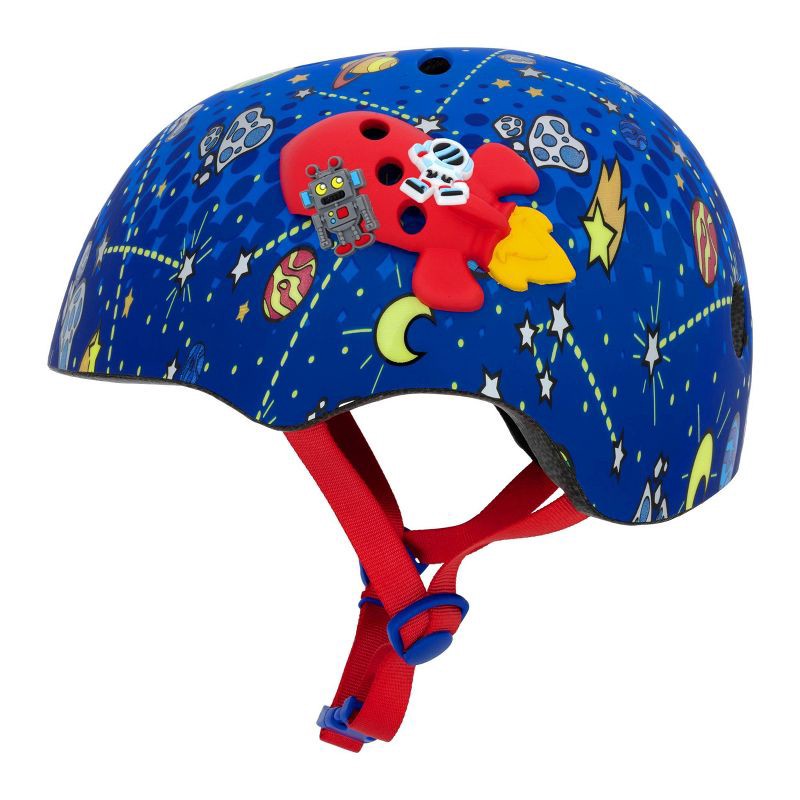 slide 2 of 9, Raskullz Orbit Charms Child Boy Bike Helmet - Blue/Red, 1 ct