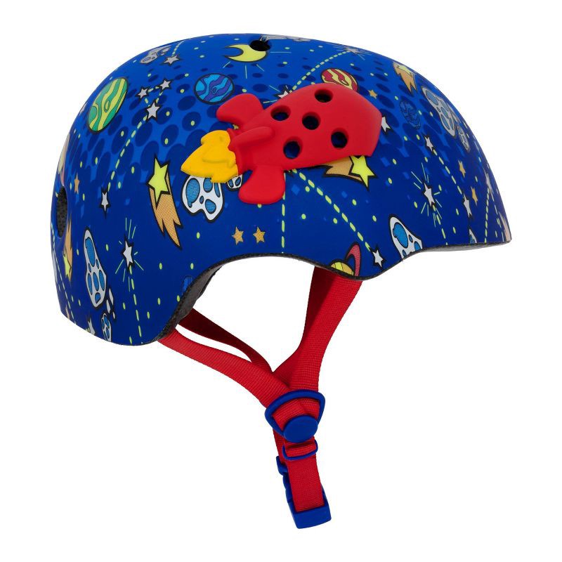 slide 3 of 9, Raskullz Orbit Charms Child Boy Bike Helmet - Blue/Red, 1 ct