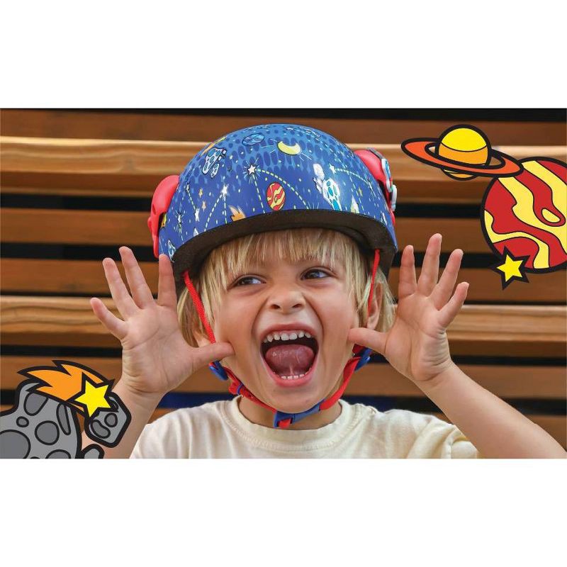 slide 9 of 9, Raskullz Orbit Charms Child Boy Bike Helmet - Blue/Red, 1 ct