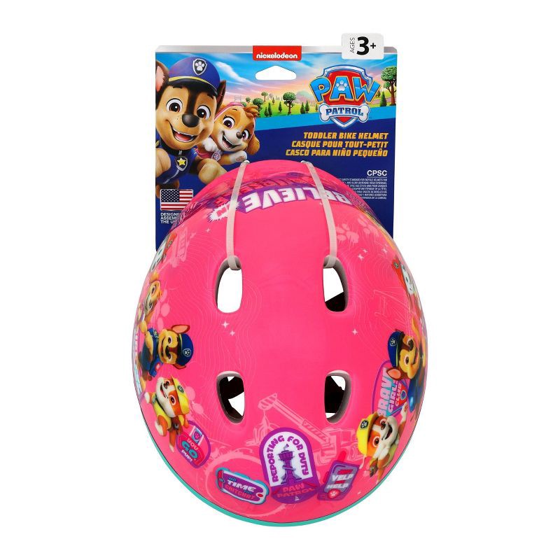 slide 6 of 11, Paw Patrol Toddler Girls' Bike Helmet - Believe in Yourself Pink, 1 ct