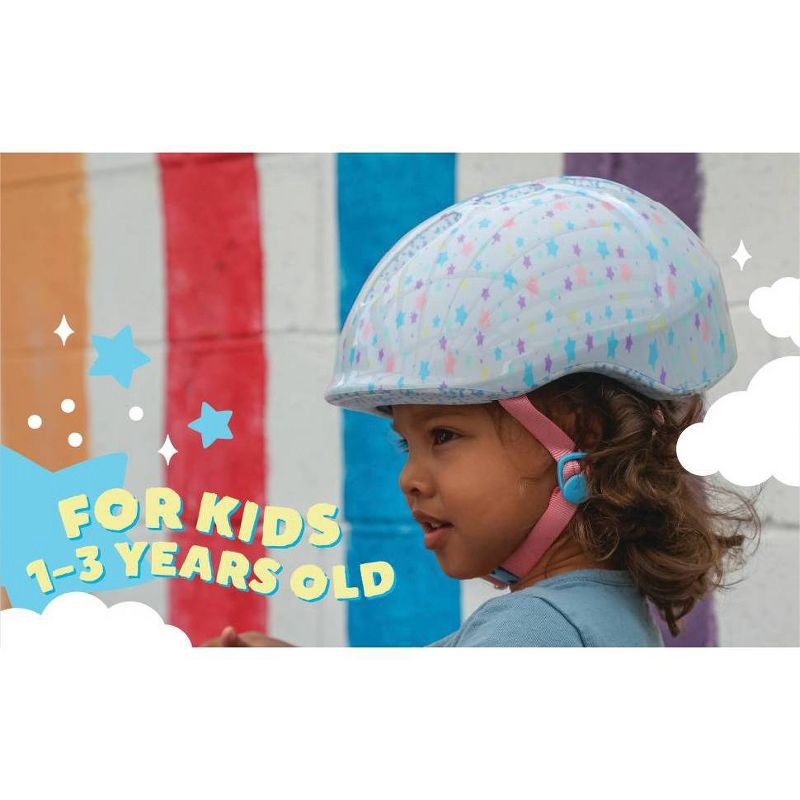 slide 10 of 11, Raskullz Lil Star Bright Infant Girls' Bike Helmet - White, 1 ct
