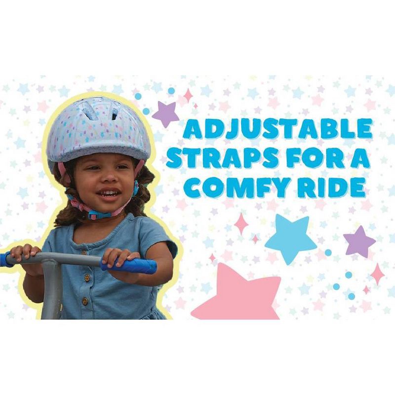 slide 11 of 11, Raskullz Lil Star Bright Infant Girls' Bike Helmet - White, 1 ct
