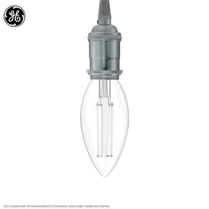 slide 4 of 7, GE Household Lighting GE 3pk Pearl HD Soft White 60W LED Deco Candelabra Base BC Light Bulbs, 3 ct