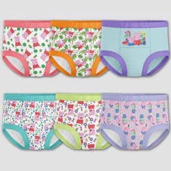Toddler Peppa Pig Potty Training Underwear - 3T: 100% Cotton, Classic Patterns, 6 Pack, Full Waistband Elastic
