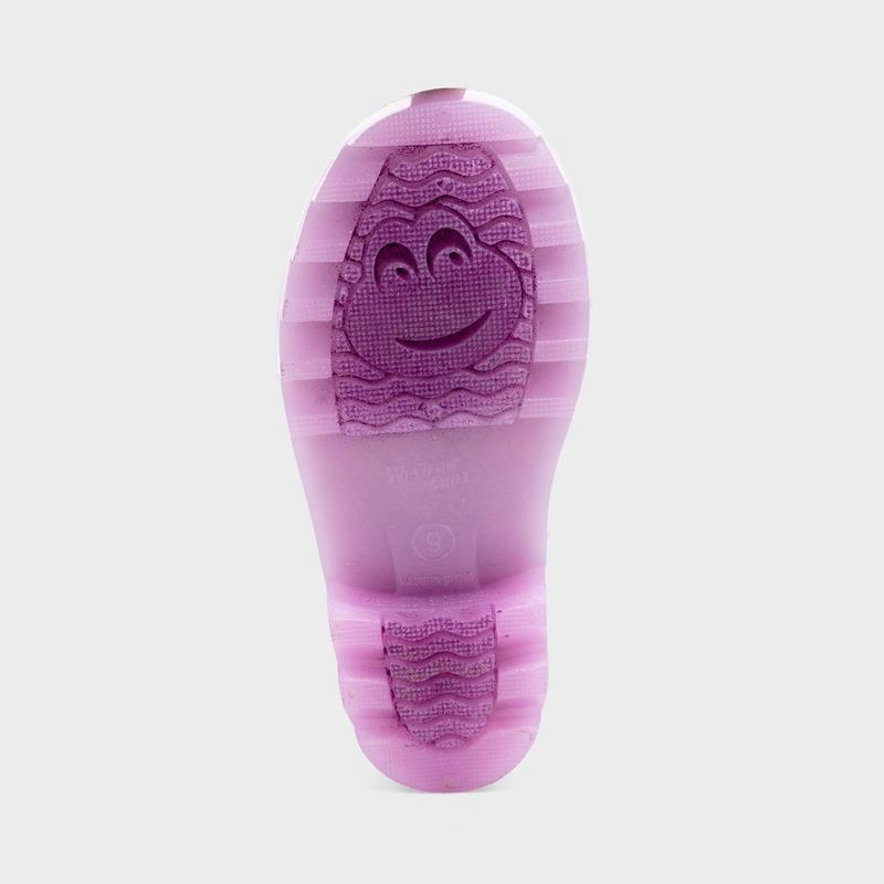 slide 4 of 4, Western Chief Toddler Abby Glitter Boots - Silver 7T: Waterproof, Light-Up, Non-Marking Sole, 1 ct