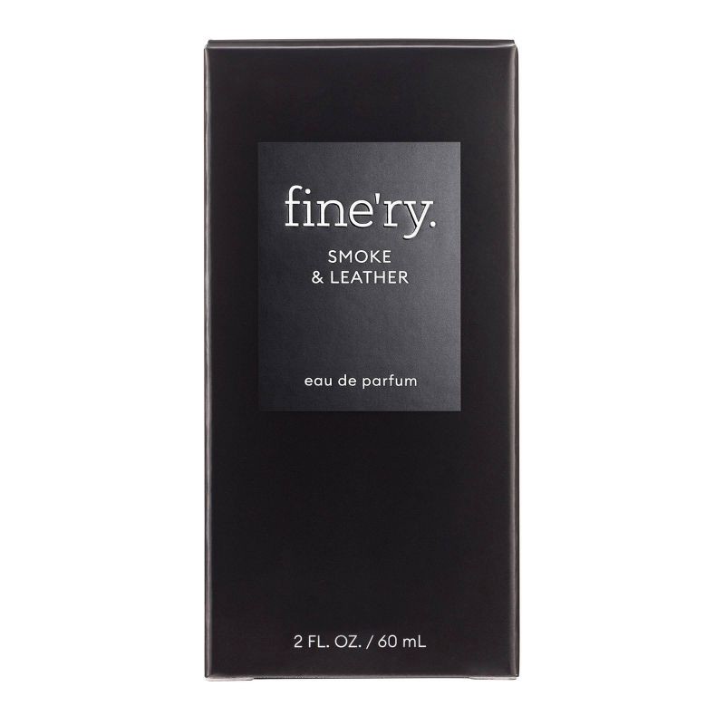 slide 3 of 8, fine'ry. Men's Travel Size Eau De Cologne - Smoke & Leather - 2 fl oz, 2 fl oz