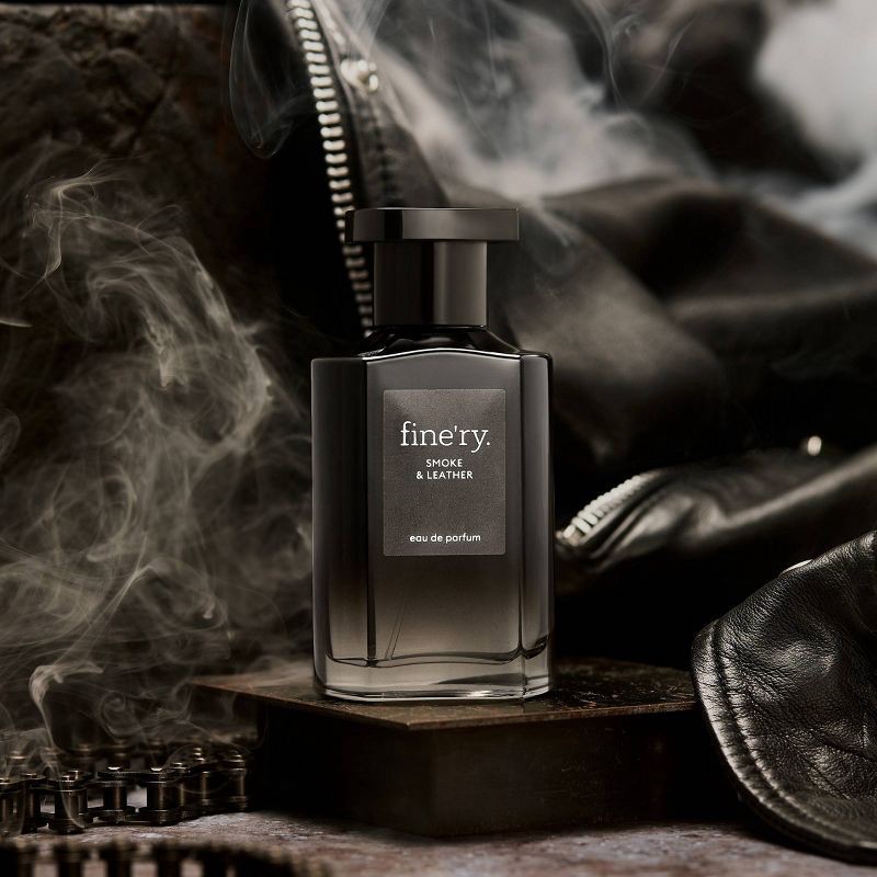 slide 5 of 8, fine'ry. Men's Travel Size Eau De Cologne - Smoke & Leather - 2 fl oz, 2 fl oz