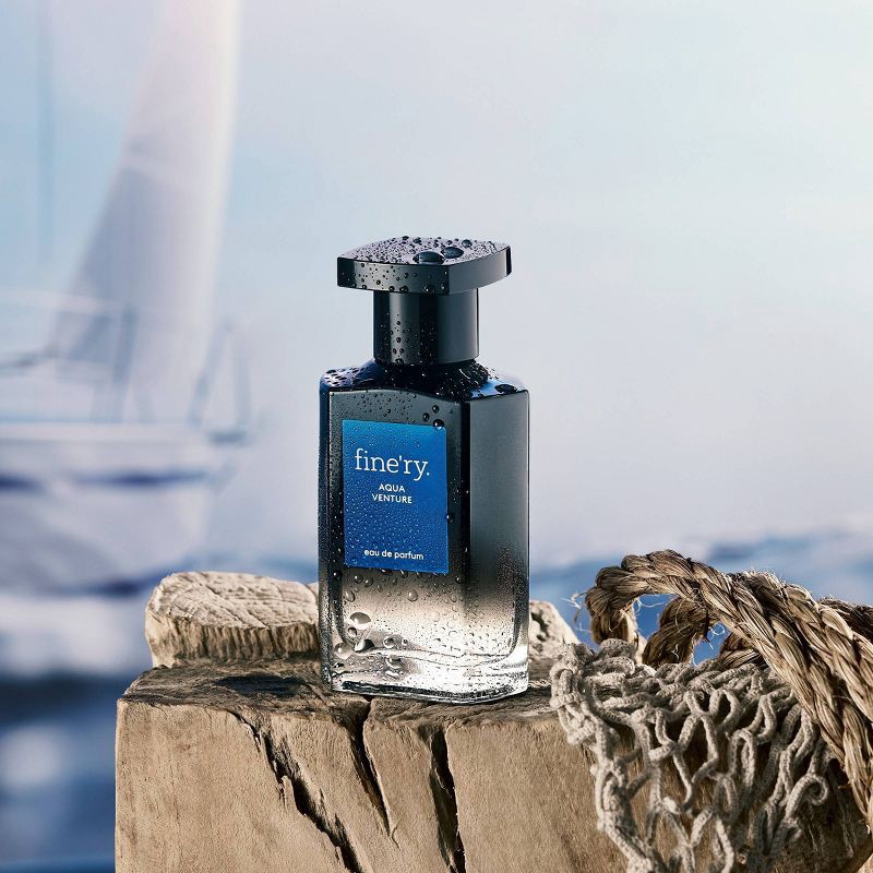 slide 4 of 8, fine'ry. Men's Travel Size Eau De Cologne - Aqua Venture - 2 fl oz, 2 fl oz