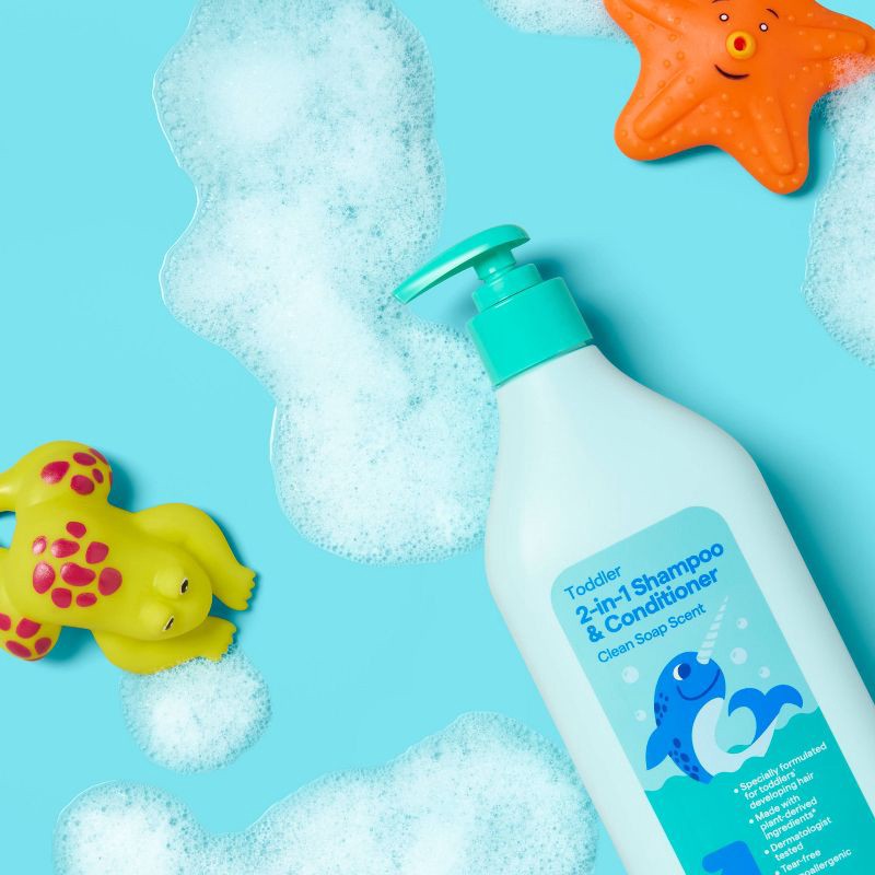 slide 2 of 3, Toddler/Kids' 2 in 1 Shampoo and Conditioner - 20oz - up&up™, 20 oz