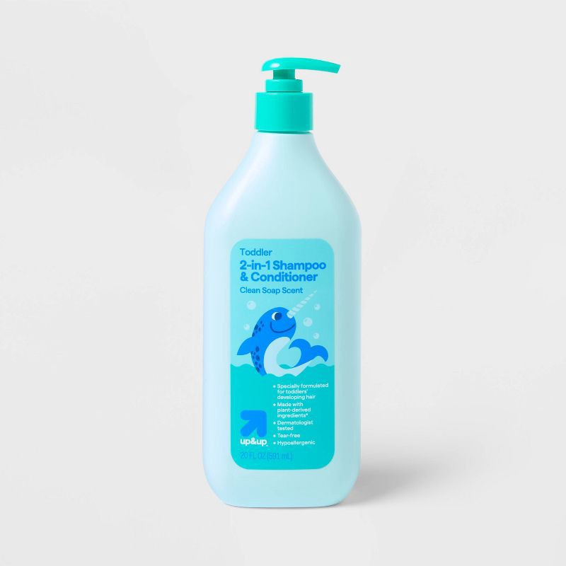 slide 1 of 3, Toddler/Kids' 2 in 1 Shampoo and Conditioner - 20oz - up&up™, 20 oz