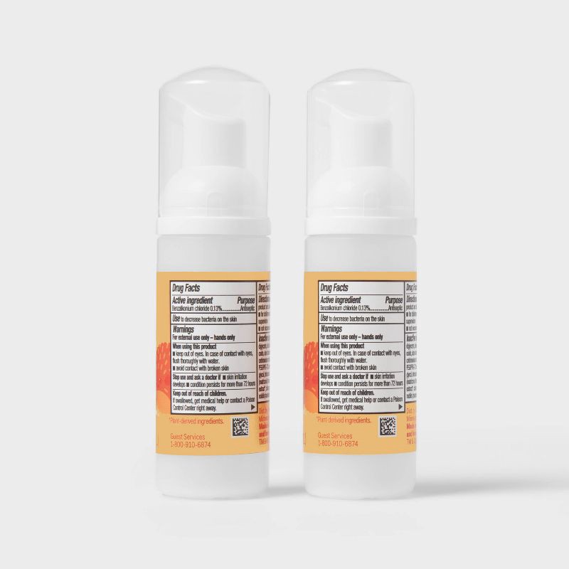 slide 5 of 6, Baby Foaming Hand Sanitizer - 2pk - up&up™, 2 ct