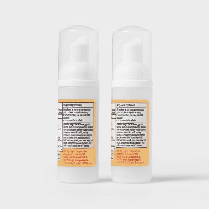 slide 6 of 6, Baby Foaming Hand Sanitizer - 2pk - up&up™, 2 ct