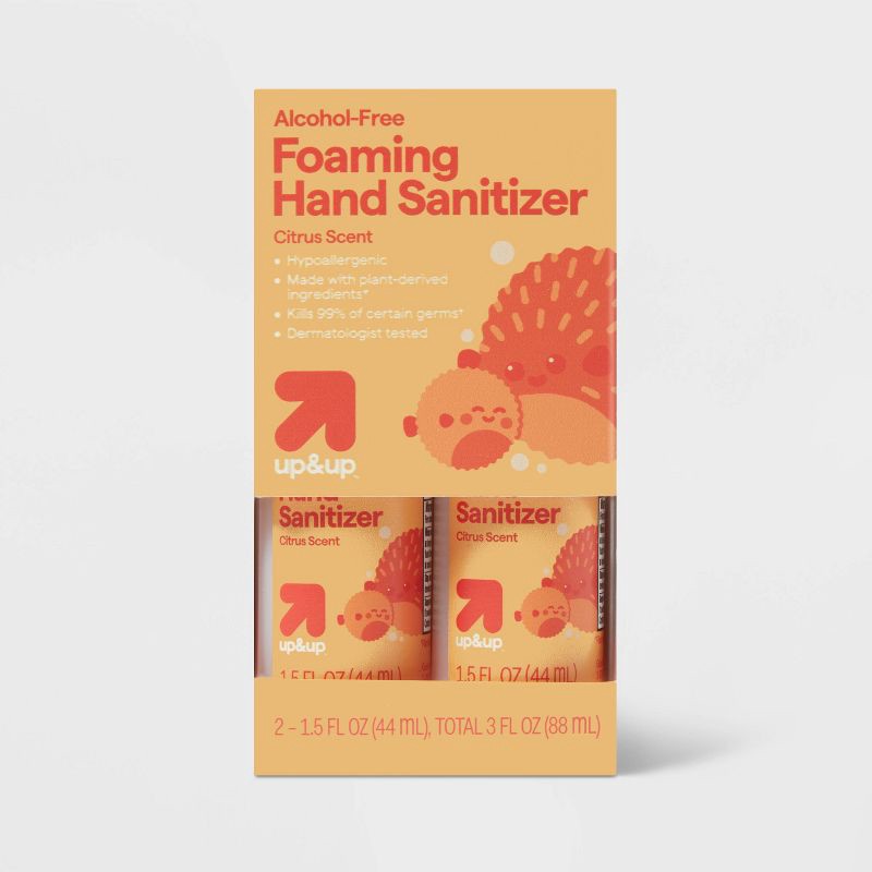 slide 1 of 6, Baby Foaming Hand Sanitizer - 2pk - up&up™, 2 ct