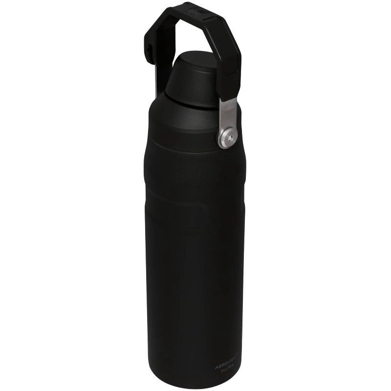 slide 2 of 3, Stanley 24oz IceFlow Aerolight Fast Flow Water Bottle - Black 2.0: Double-Wall, BPA-Free, Leakproof Stainless Steel, 24 oz