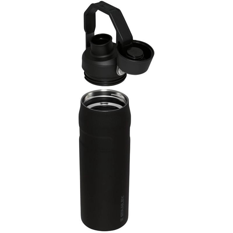 slide 3 of 3, Stanley 24oz IceFlow Aerolight Fast Flow Water Bottle - Black 2.0: Double-Wall, BPA-Free, Leakproof Stainless Steel, 24 oz