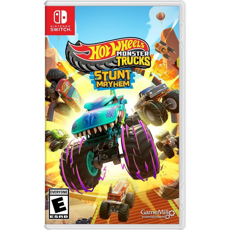 slide 1 of 9, GameMill Entertainment Hot Wheels Monster Trucks: Stunt Mayhem - Nintendo Switch, 1 ct